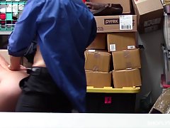 Emma Hix got fucked from the back instead of working, because she was very horny