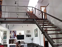 Ania Kinski and Anina are teaching each other many things about sex, while having steamy threesomes