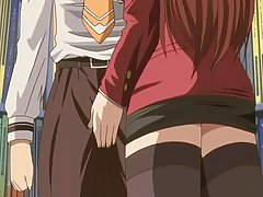 Cartoon guys in uniforms are making a deal about girls they are going to fuck