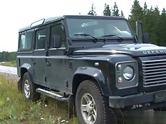 Horny blonde girl got fucked very hard in a local forest, in the middle of the day