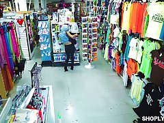 Naughty ladies were caught stealing in a local shop and had to be taught a lesson